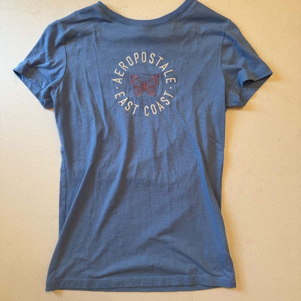 Aeropostale Blue Graphic Tee